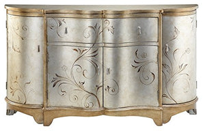 Stein World Furniture Celeste Credenza, Silver, Gold