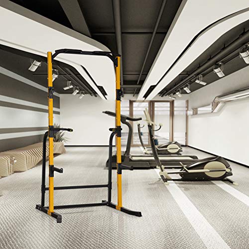 ZENOVA Power Rack Squat Rack with Pull Up Bar Home Gym Fitness Power Tower Squat Stand for Weightlifting, 800LBS Weight Capacity