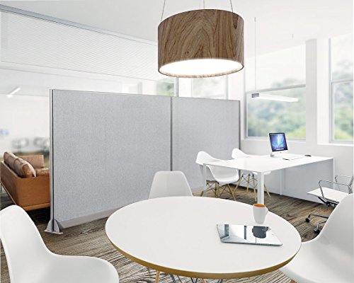GOF Wall Mounted Office Partition - Large Fabric Room Divider Panel, 60" W x 72" H