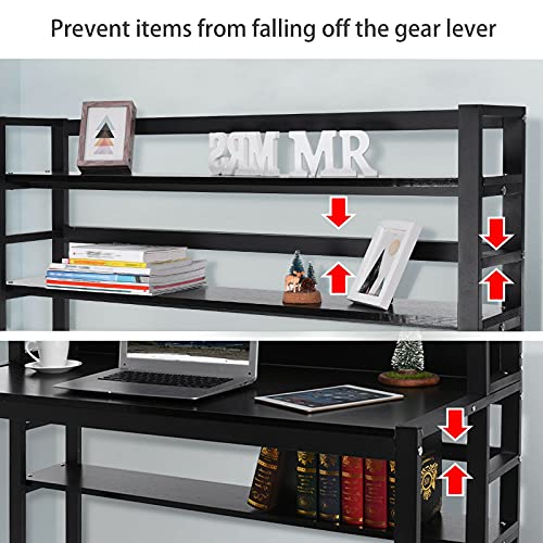 ADHW Home Student Study Computer Desk w/Bookcase Office Writing Table Workstation