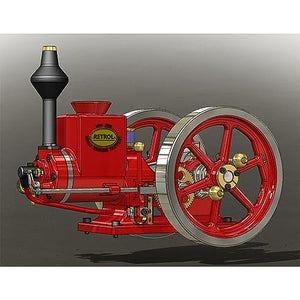KAROYD Hit and Miss Engine Model HM-01 7cc 4-Stroke Horizontal Internal Combustion Engine (KIT Version)