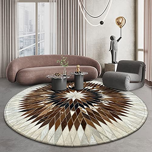 HFSD Practical Leather Hard Floor Chair Cushion, Light Gray Non-Slip Office Chair Mat, 71 x 71 inchs