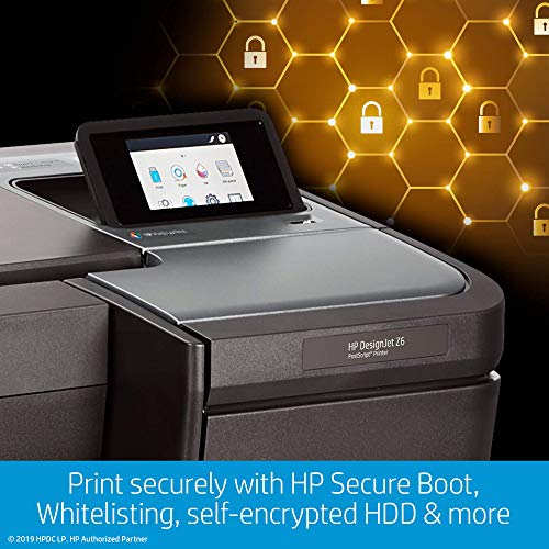 HP DesignJet Z6 Large Format Postscript Graphics Printer - 24", with Advanced Security Features (T8W15A)