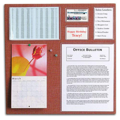 StoreSMART - Peel & Stick Pocket - 6" x 9 1/2" Open Short Side - 500-Pack - Clear Vinyl Plastic - STB109S-500