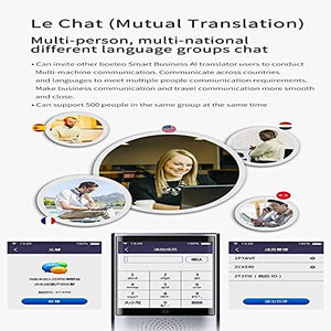 None Voice Photo Instant Translator 4G 8GB Memory 2.8" Touch Screen 2080mAh 77 Languages Translation (Gray)