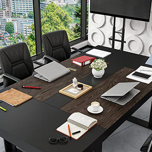 FAMAPY Modern Conference Table 7.2FT Rectangular for Office Meeting Room