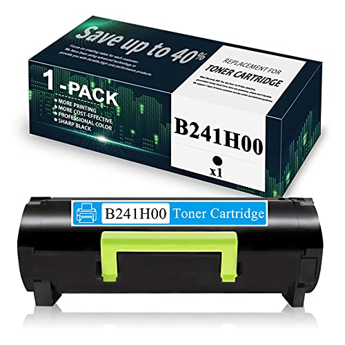1 Pack High Yield Compatible B2442 B241H00 Remanufactured Toner Cartridge Replacement for Lexmark B2442dw B2546dw B2650dn MB2442adwe MB2546adwe MB2650ade MB2650adwe Printer Toner Cartridge (Black).