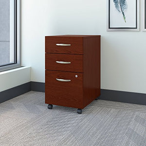 Bush Business Furniture Series C Mobile Under Desk 3 Drawer File Cabinet | Mahogany