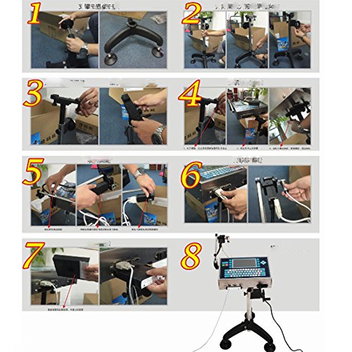 MXBAOHENG High Resolution Ink-Jet Printer Industrial Date Code Printing Machine for Plastic Products (110V)