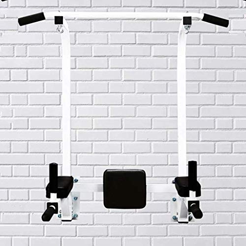 Wall Mount Chin Up Bar Height Adjustable Pull-Up Bar Multi Grip Strength Training Equipment for Home Gym 440 LB Weight Capacity