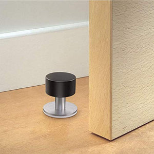 Xilinshop Stainless Steel Adhesive Wall Mounted Door Stop 2 Pack