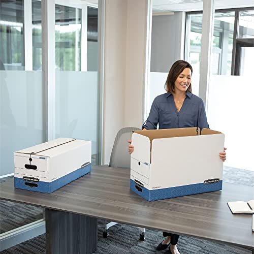 Bankers Box 00011 Storage Boxes, Ltr, 750lb Cap., 12-Inch x24-Inch x10-Inch , 12/CT, WE/BE