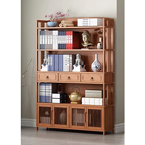 HARAY Floor-to-Ceiling Chinese Light Luxury Bookshelf Bookcase (Color : C)