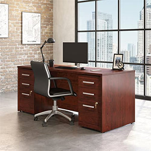 UrbanPro 72" x 30" Shell with Two 3-Drawers Mobile File Cabinet in Cherry