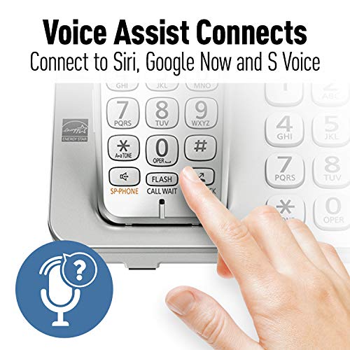 Panasonic Link2Cell Bluetooth Cordless Phone System - 5 Handsets - KX-TGE475S Silver