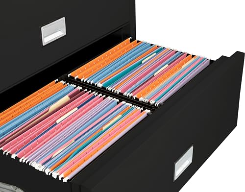 PHOENIX SAFE INTERNATIONAL LLC Fireproof 3-Drawer Lateral File Cabinet 38" Black - LAT3W38B