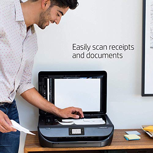 HP OfficeJet 5255 Wireless All-in-One Printer, HP Instant Ink, Works with Alexa (M2U75A), Black