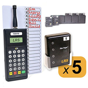 Restaurant Server System Kit with 5 Pagers