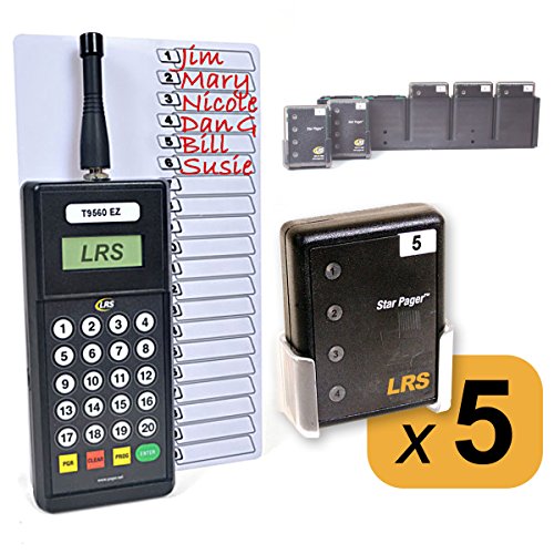 Restaurant Server System Kit with 5 Pagers