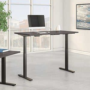 Move 60 Series 72W x 30D Height Adjustable Standing Desk in Storm Gray with Black Base