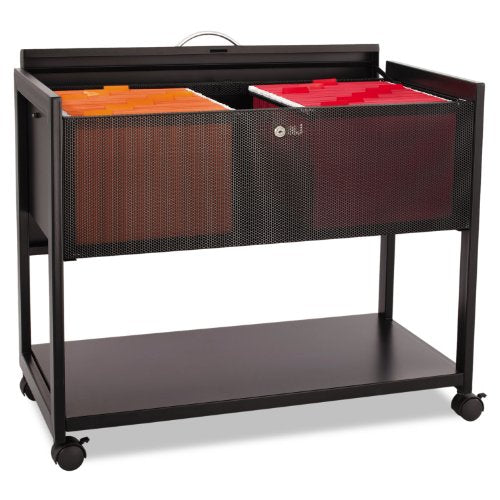 SAF5353BL - Safco Top Locking Mesh Mobile Tub Files