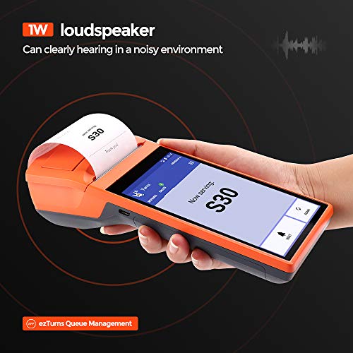 MUNBYN POS Printer, Android POS Terminal Printer 5.5 inch Receipt Printer with 3G WiFi BT Camera Loyverse iREAP and CashStock Handheld PDA Data Terminal Collector Barcode Built-in All-in-One