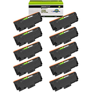 GREENCYCLE High Yield Compatible Toner Cartridge Replacement for Samsung 118L MLT-D118L MLTD118L Use for Xpress M3015DW M0365FW Printer (Black, 10-Pack)