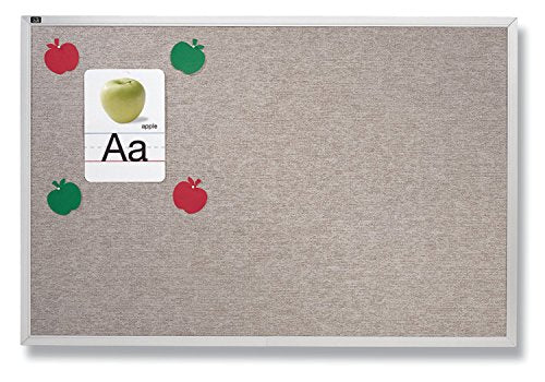 Quartet Vinyl Tack Bulletin Board, 144 x 48 Inches Anodized Aluminium Frame, Gray (VTA412G)