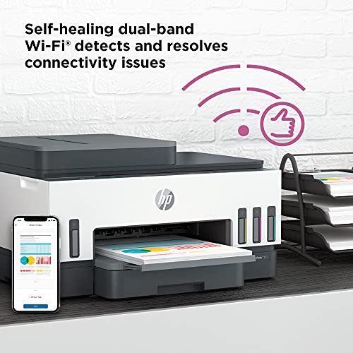 HP Smart Tank 7301 Wireless All-in-One Cartridge-free Ink Tank Printer, up to 2 years of ink included, mobile print, scan, copy, automatic document feeder (28B70A)