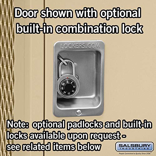 Salsbury Industries 71024TN-U 6ft High 24in Deep Unassembled Metal Locker - Tan Brown