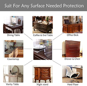 MLYAYE Clear Vinyl Carpet Protector - Skid-Resistant Desk Chair Mat - Waterproof - 160cmX400cm