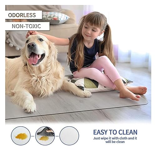 HOBBOY Clear Plastic Hard-Floor Chair Mat for Hardwood Floors, Waterproof, Non-Skid - 170-200cm Width