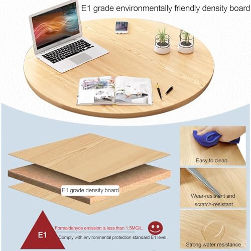 BYJSJY Round Dining Table Set with 4 Chairs, Coffee Table, and Chair Combination Negotiation Table - 80cm