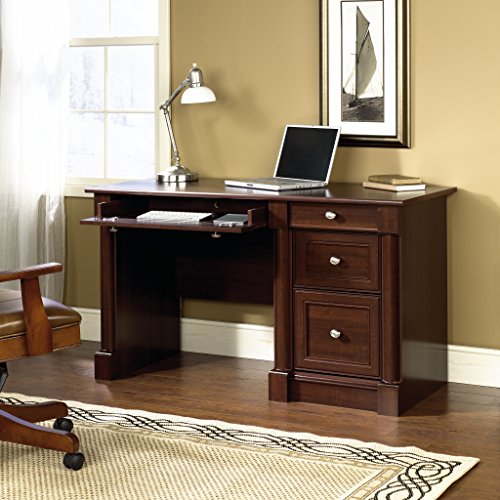 Sauder 412116 Palladia Computer Desk, L: 53.15" x W: 23.47" x H; 30.04", Select Cherry finish