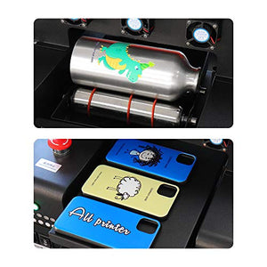 UV Printer A4 Size UV Flatbed Printer for Bottle, Phone Case, Lighter, TPU, PVC, Metal, Wood