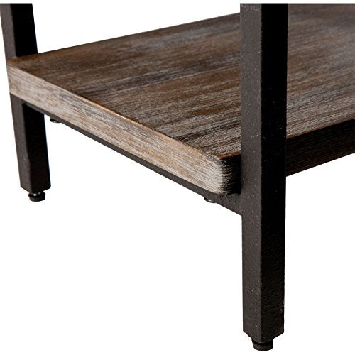 Rustic Desk Provides Classic Style and Contemporary Functionality. Computer Table Workstation Suitable for Home, Office Area, Craft Room, Or Den. PC Laptop Farmhouse Desktop Creates Timeless Feel.