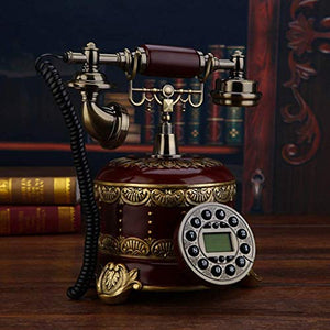TEmkin Vintage Retro Wooden Caller ID Telephone
