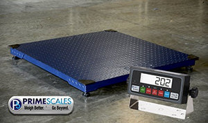 PS-10KF 40″x40″ 10,000x1lb Floor Scale / Pallet Scale with Smart Scale Ready Indicator