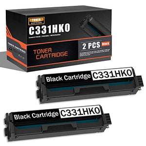 2 Pack Compatible C331HK0 Toner Cartridge Replacement for Lexmark C3326 C3326dw MC3326adwe Printer Toner Cartridge.