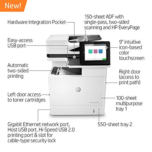 HP LaserJet Enterprise MFP M635h Monochrome Multifunction Printer (7PS97A)