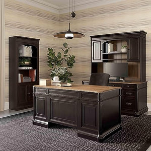 TOV Roanoke Black Credenza & Hutch Set