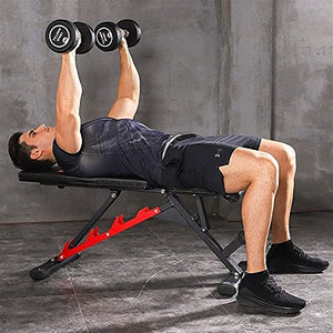 ZXNRTU Full Body Workout Adjustable Weight Bench Press Exercise Fitness Gym Workout Sit Up Home Strength Training Equipment
