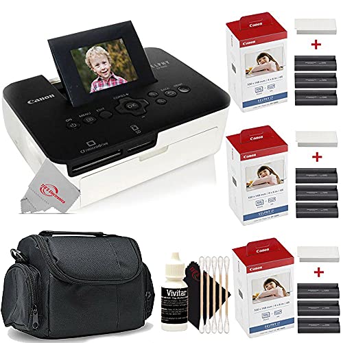 Canon Selphy CP1000 Compact Import Model Photo Printer + Accessory Kit