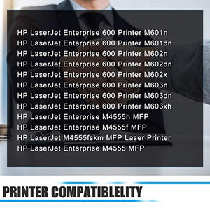 90X | CE390X（2-Pack Black） Compatible Ink Cartridge Replacement for HP Laserjet Enterprise 600 Printer M601n M601dn M602n M602x M603n M603dn M4555h MFP Printers Toner Cartridge.