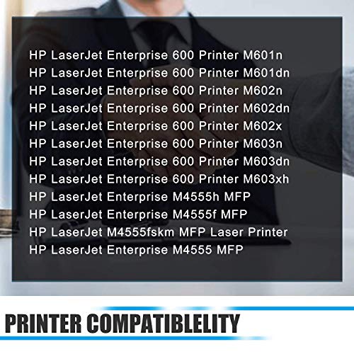 90X | CE390X（2-Pack Black） Compatible Ink Cartridge Replacement for HP Laserjet Enterprise 600 Printer M601n M601dn M602n M602x M603n M603dn M4555h MFP Printers Toner Cartridge.