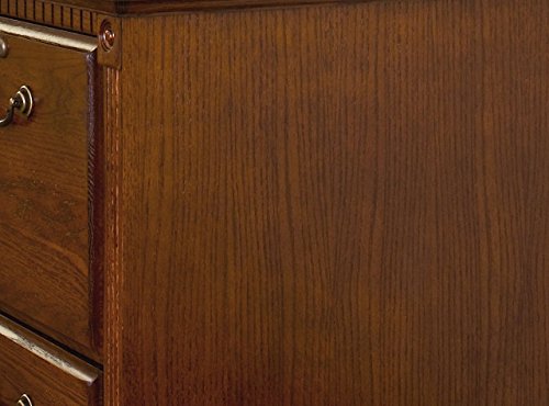 Martin Furniture Huntington Oxford 4-Drawer File Cabinet, Burnish Finish, Fully Assembled