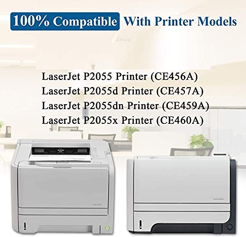 High Yield 05X | CE505X Toner Cartridge Replacement for HP Laserjet P2035 P2035n P2055 P2055d P2055dn P2055x Printer Toner (4 Pack Black) - by VaserInk