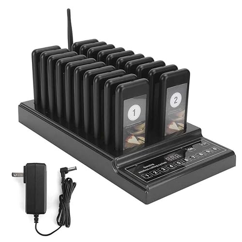 Restaurant Waiter Service Calling System 999-Channel 20 Keyboard Pagers