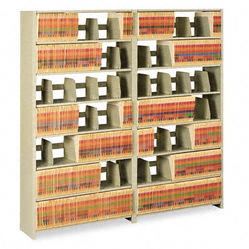 Tennsco 1276PCSD 36 by 12 by 76-Inch Snap-Together Open Shelving Steel 6-Shelf Closed Starter Set, Sand