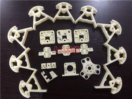 Xligo 3 D Printer Accessory Reprap Delta Kossel Mini K800 Upgrade White Injection-Molded Parts Printed Parts kit